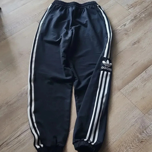 Adidas Three Stripe Logo Drawstring Joggers - Picture 1 of 7